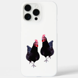 Schwarze Hühner stolzieren herum, iPhone 16 Pro Max Hülle