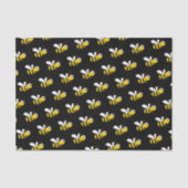 Schwarze Hummeln niedlich Spaß Seidenpapier (Vorderseite)