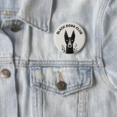 Schwarze-Hund-Illustration Button (Beispiel)