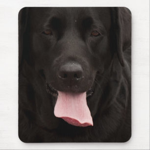 Schwarze Hundegesicht Mousepad