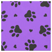 Schwarze Hundepapierdrucke und -muster Stoff (Nahaufnahme)