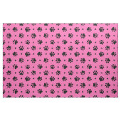 Schwarze Hundepapiermuster und Herz-Muster Stoff (Fat Quarter (45,7 x 55,9 cm))