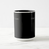 Schwarze Icon-Typografie-Tasse Tasse (Zentrum)