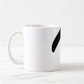 schwarze Ikone des Gleitschirmfliegen Kaffeetasse (Links)