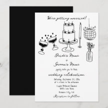 Schwarze Illustrationen mit handgezogenen Doodles-
