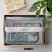 Schwarze im Retro-Futurismus-Comic-Stil Seidenpapier (Geschenk)