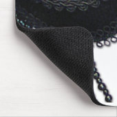 Schwarze Imitat-diamante de Mousepad (Ecke)