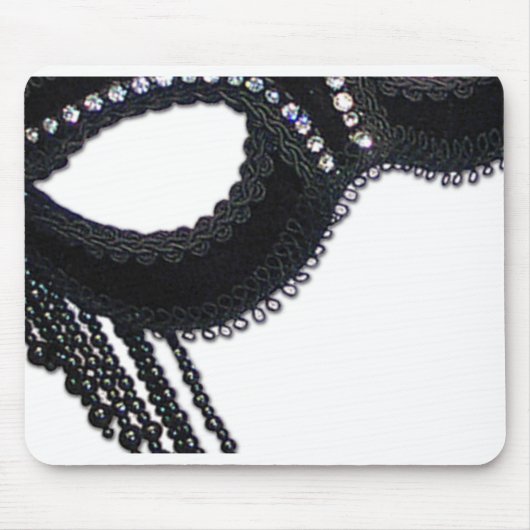 Schwarze Imitat-diamante de Mousepad (Vorne)