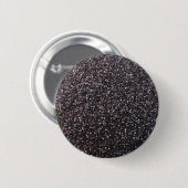 Schwarze Imitat-Glittergraphik Button (Vorne & Hinten)