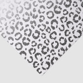 Schwarze Imitat-Glitzer-Leopard-Druck-Steigung Seidenpapier (Ausschnitt)