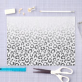 Schwarze Imitat-Glitzer-Leopard-Druck-Steigung Seidenpapier (Handwerk)