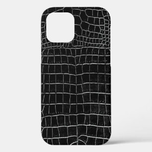 Schwarze Imitat Krokodile Leder Case-Mate iPhone Hülle