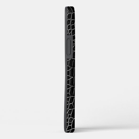 Schwarze Imitat Krokodile Leder Case-Mate iPhone Hülle (Rückseite / Rechts)