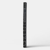 Schwarze Imitat Krokodile Leder Case-Mate iPhone Hülle (Rückseite / Links)