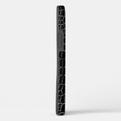 Schwarze Imitat Krokodile Leder Personalisierter N Case-Mate iPhone Hülle (Rückseite / Rechts)