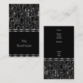 Schwarze Imitate der Visitenkarte (Vorne/Hinten)