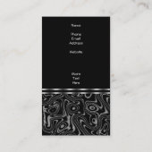 Schwarze Imitate der Visitenkarte (Rückseite)