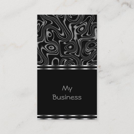 Schwarze Imitate der Visitenkarte (Vorderseite)