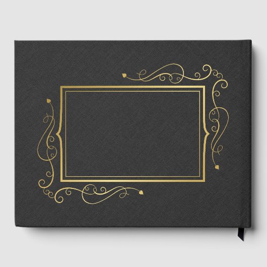 Schwarze Imitate Gästebuch (Rückseite)