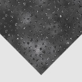 Schwarze Imitate Glitzer Cheetah Spots Seidenpapier (Ausschnitt)