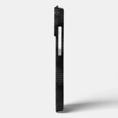 Schwarze Imitate Glitzer Streifen Muster Leggings Case-Mate iPhone Hülle (Rückseite / Links)