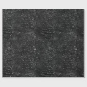 Schwarze Imitate Glitzer Zebra Streifen Geschenkpapier (Flach)