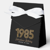 Schwarze Imitate Gold 1985 40. Geburtstag Geschenkschachtel (Vorderseite)