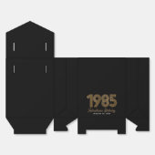 Schwarze Imitate Gold 1985 40. Geburtstag Geschenkschachtel (Ungefaltet)