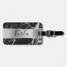 Schwarze Imitate - Marmor und Metallic Silver