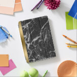 Schwarze Imitate Marmorgoldene Akzente iPad Pro Hülle<br><div class="desc">Coole,  schwarz-graue Imitate mit goldfarbenem Akzent.</div>