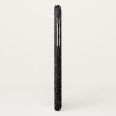 Schwarze Imitate Snakeskin Leder Muster Case-Mate iPhone Hülle (Hinten/Links)