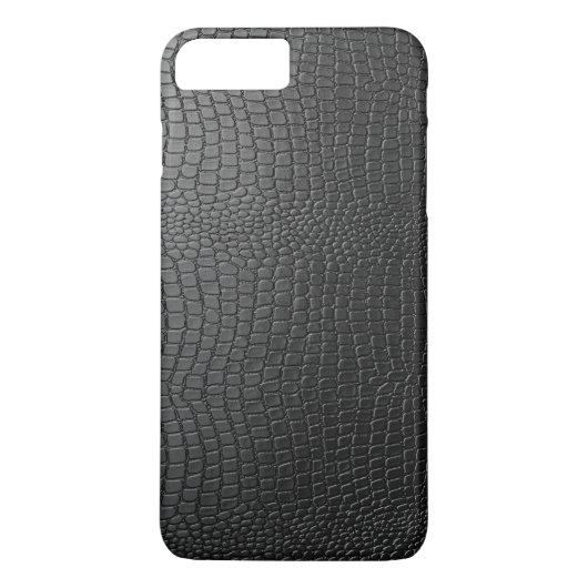 Schwarze Imitate Snakeskin-Muster Case-Mate iPhone Hülle (Rückseite)