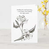 Schwarze Innenseite der Lilienkarte Karte (Gelbe Blume)