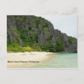 Schwarze Insel Palawan Philippinen Postkarte (Vorderseite)