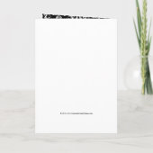 Schwarze Insignien, Monogramm, geklappt, Einladung (Rückseite)