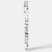 Schwarze inspirierende Worte Weihnachten Case-Mate iPhone Hülle (Rückseite / Links)