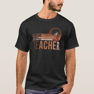 Schwarze intelligente Lehrerin Afro Liebe Melanin  T-Shirt
