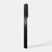 Schwarze iPhone 15 Pro Hülle mit gebürsteter Metal (Rechte Seite)