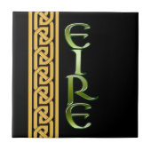 Schwarze Iren Fliese (Vorderseite)