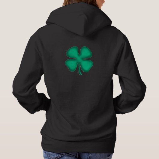 Schwarze Iren hackten Sweatshirt zurück (Rückseite)