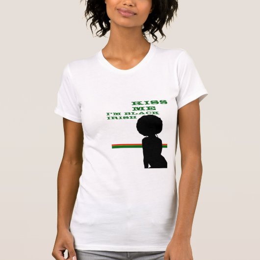 Schwarze Iren T-Shirt (Vorderseite)