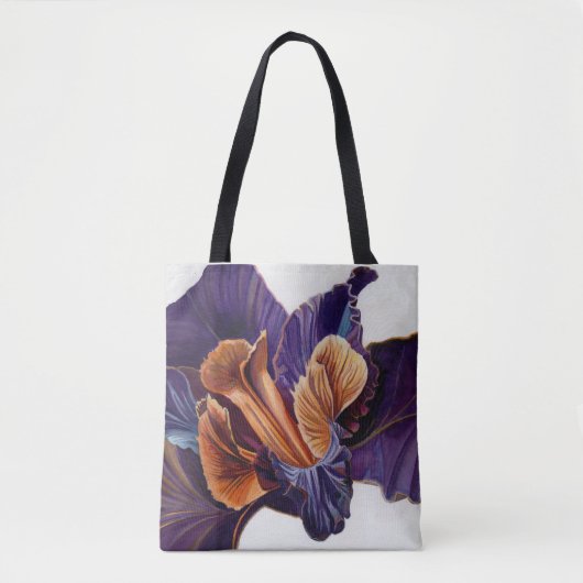 Schwarze Iris Tasche (Vorderseite)