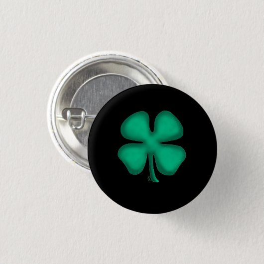 Schwarze irische kleine Knöpfe Button (Vorne & Hinten)