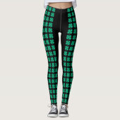 Schwarze irische Leggings (Vorderseite)