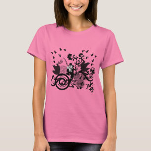 Schwarze irische Schwünge und Leprechauns T-Shirt