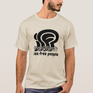 schwarze isfp Ich sehe Freie Leute Freiheit erhöht T-Shirt