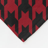 Schwarze Jagdhund-Zahn-weiße Rotwild-Geweihe Fleecedecke (Ecke)