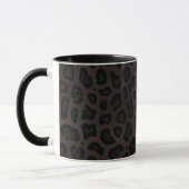 Schwarze Jaguar Flecken Druck Tasse (Links)