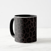 Schwarze Jaguar Flecken Druck Tasse (Vorderseite Links)
