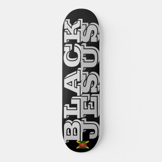 SCHWARZE JESUS-Skateboard Skateboard (Vorderseite)